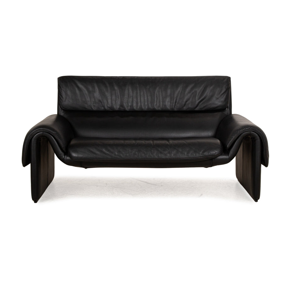 de Sede DS 2011 Leder Zweisitzer Schwarz Sofa Couch