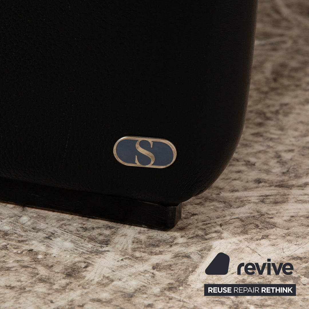 de Sede DS 2011 Leder Zweisitzer Schwarz Sofa Couch