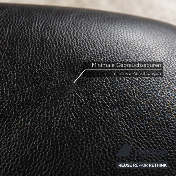 de Sede DS 2011 Leder Zweisitzer Schwarz Sofa Couch