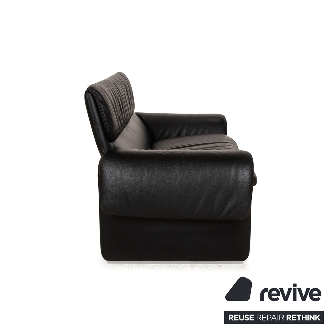 de Sede DS 2011 Leder Zweisitzer Schwarz Sofa Couch
