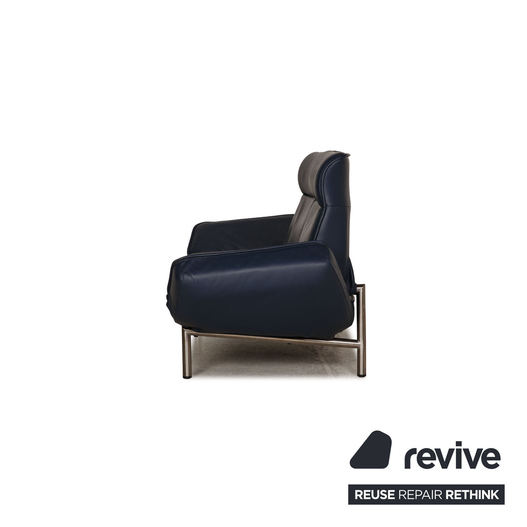 de Sede DS 450 canapé en cuir bleu fonction canapé deux places fonction relaxation
