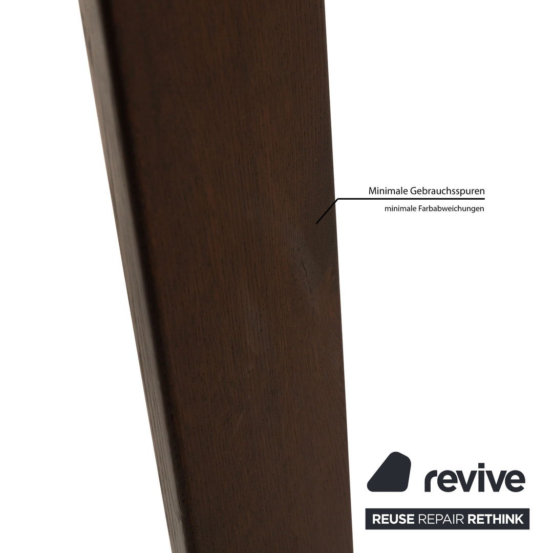 Desalto Stilt Glass Dining Table Brown Extendable 170-225 x 75 x 85cm