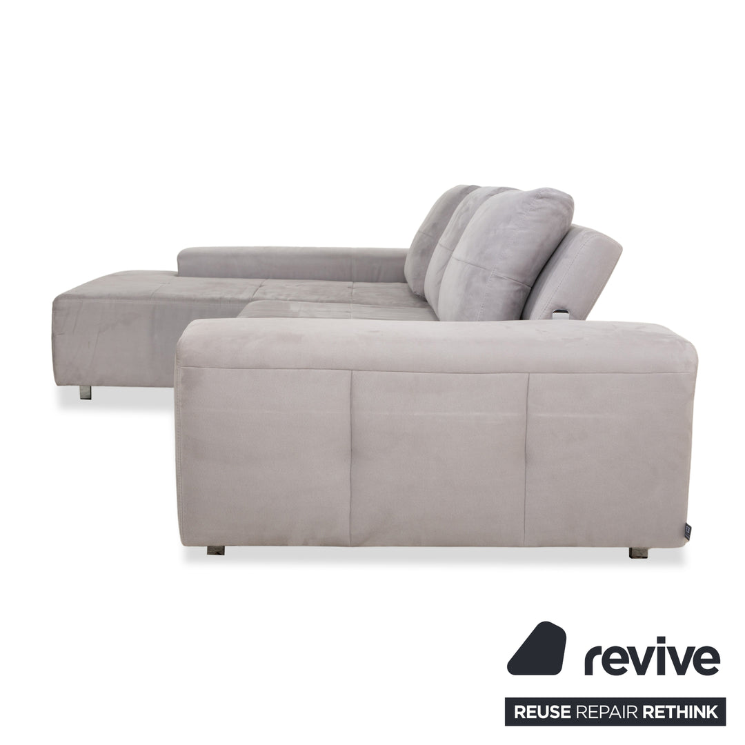 Ewald Schillig Stoff Ecksofa Grau Sofa Couch manuelle Funktion