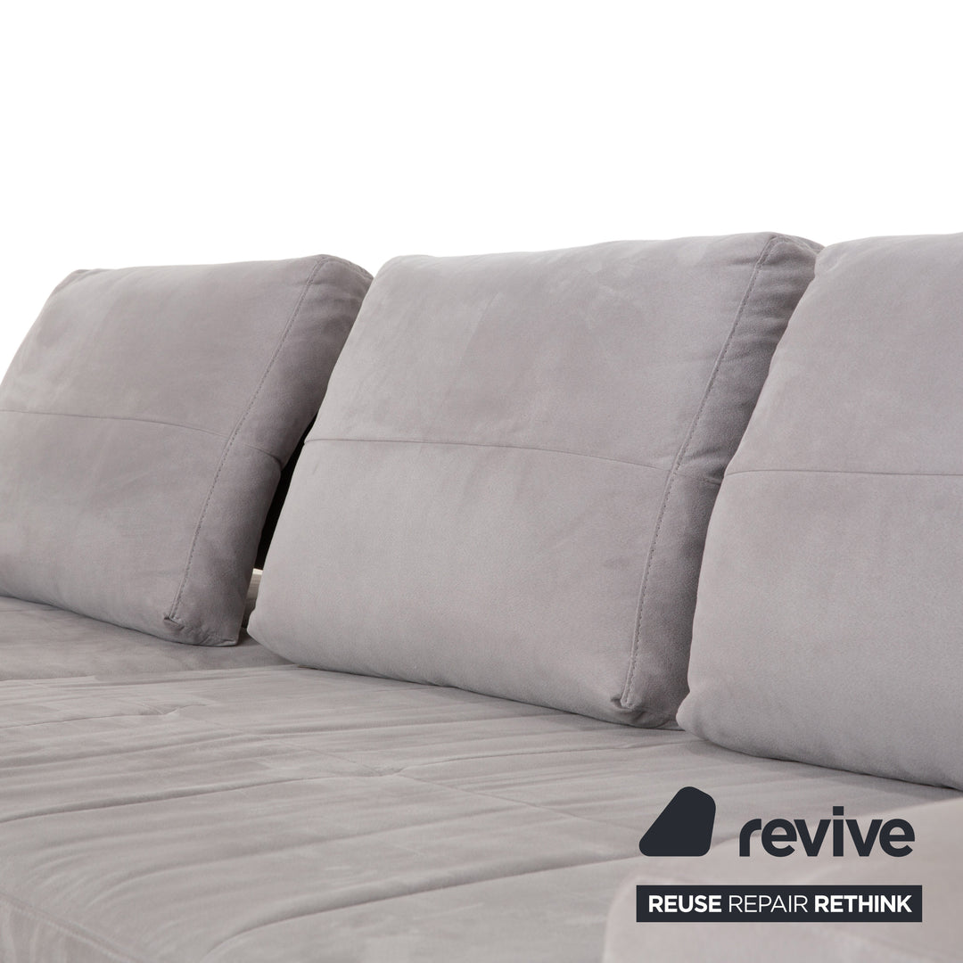 Ewald Schillig Stoff Ecksofa Grau Sofa Couch manuelle Funktion