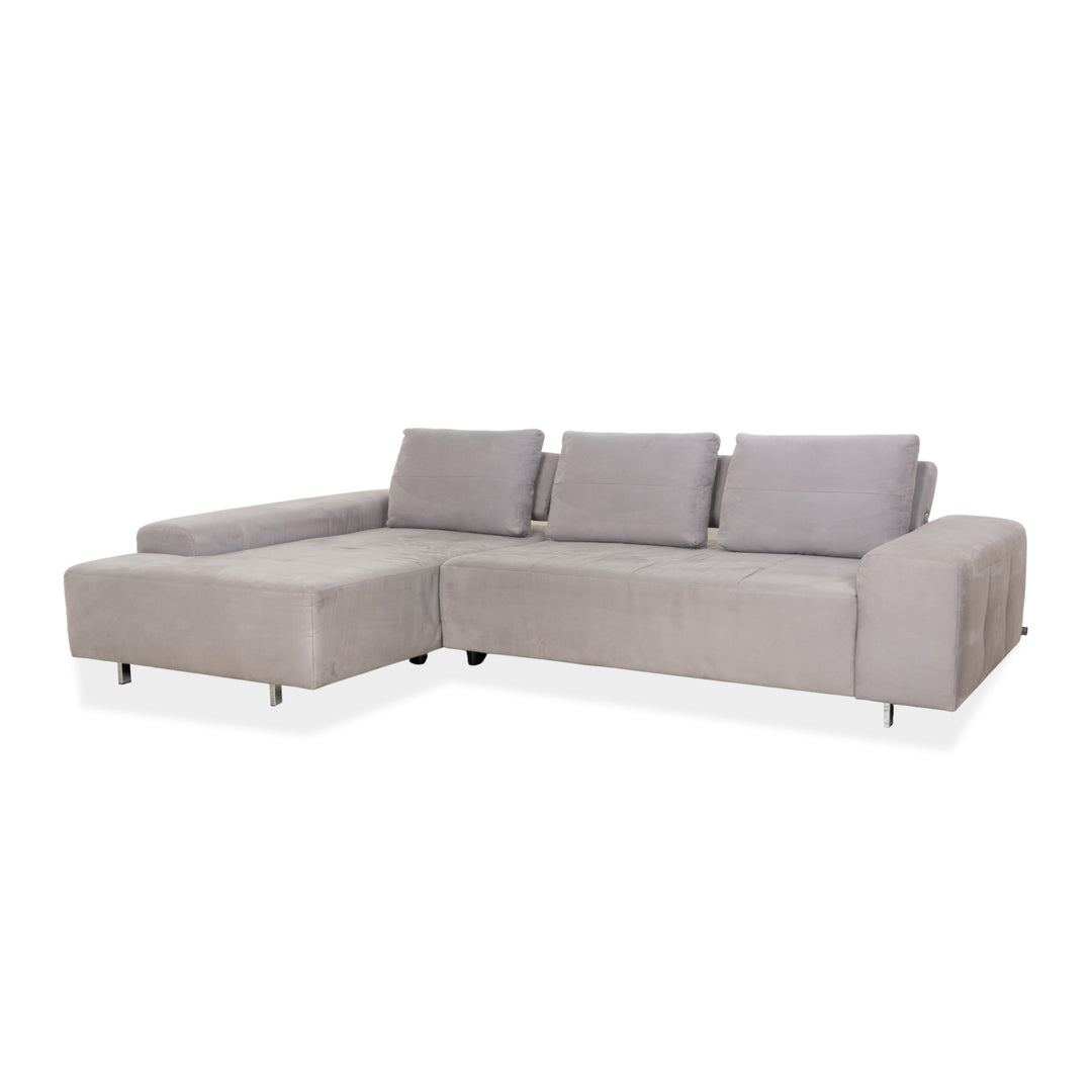 Ewald Schillig Stoff Ecksofa Grau Sofa Couch manuelle Funktion