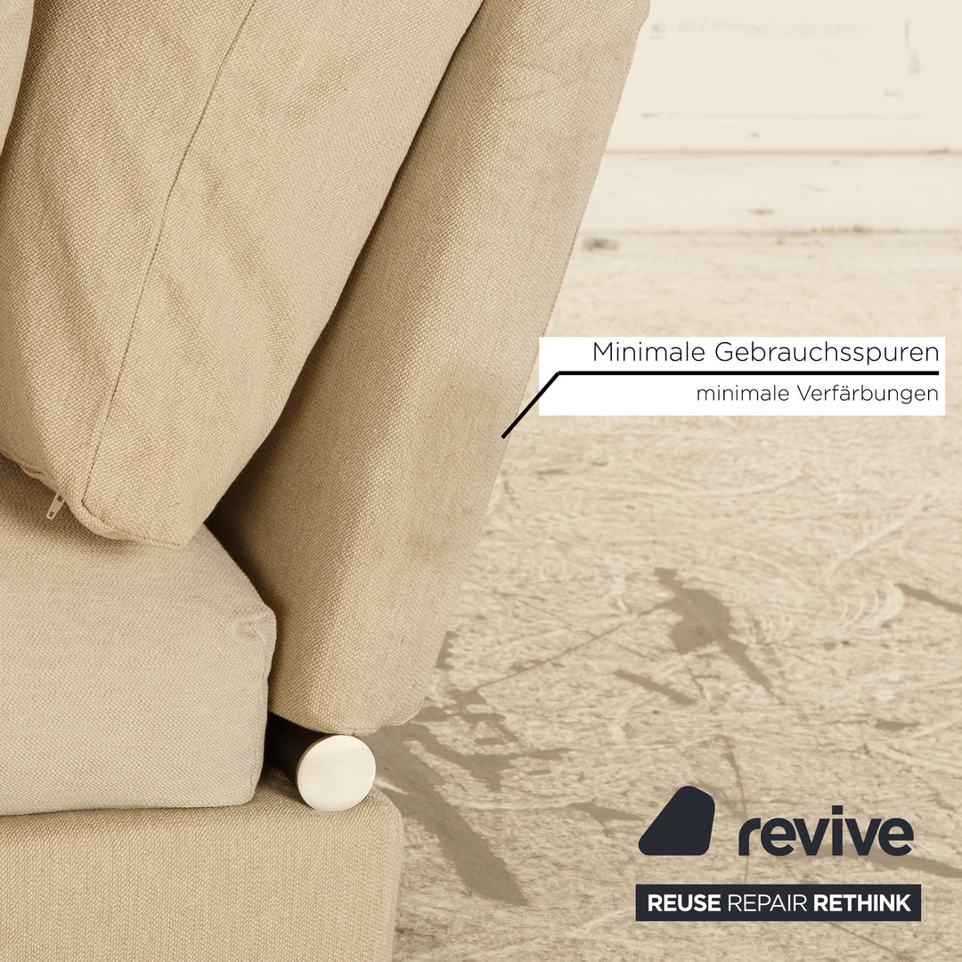 Chaise longue en tissu Flexform Sunny beige