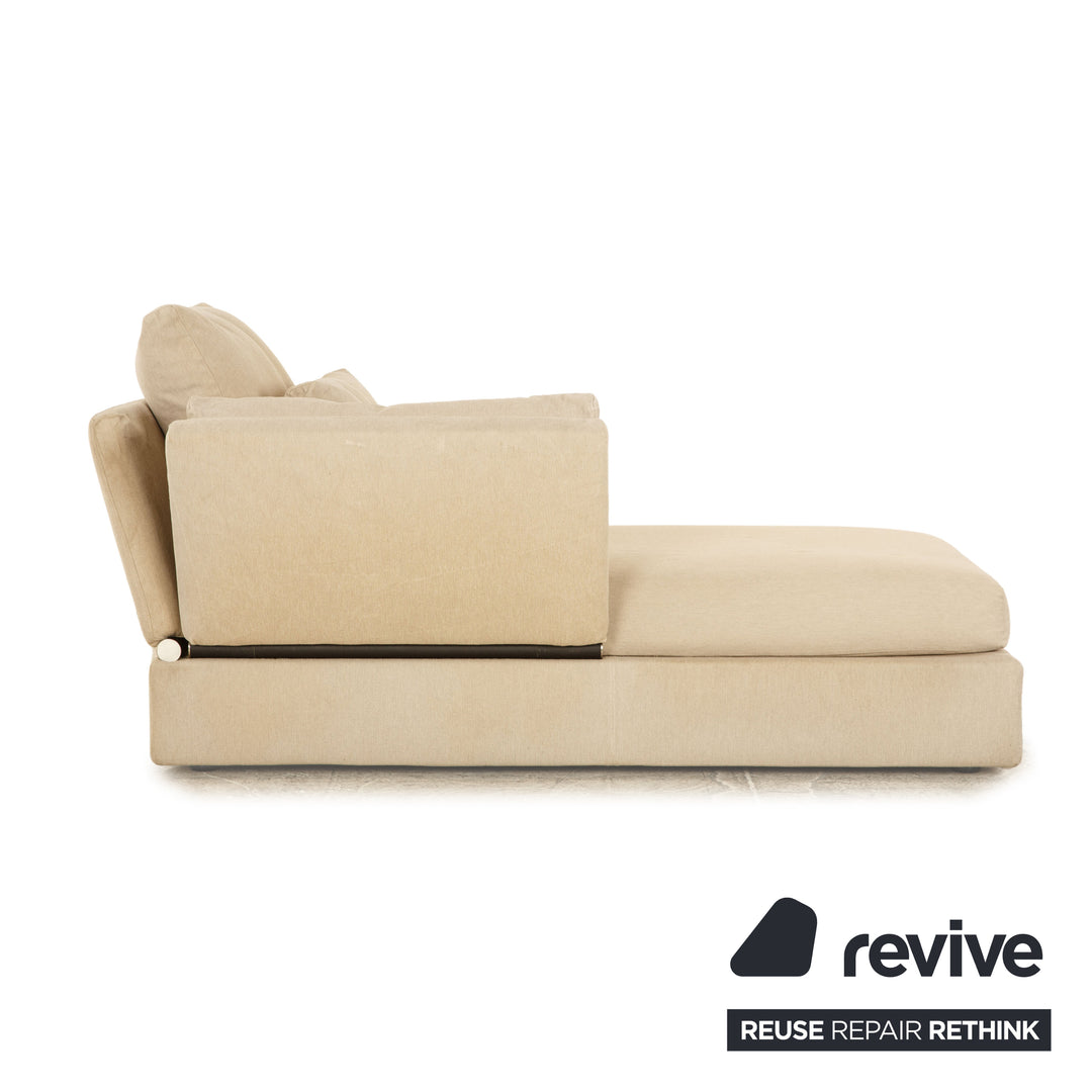 Chaise longue en tissu Flexform Sunny beige