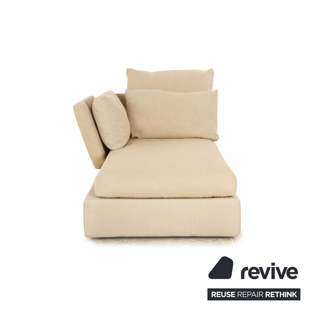 Chaise longue en tissu Flexform Sunny beige