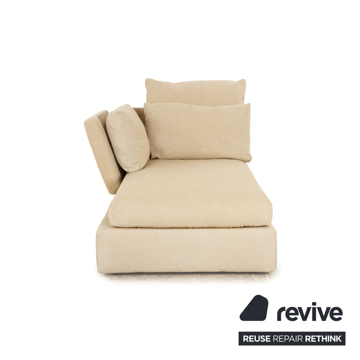 Chaise longue en tissu Flexform Sunny beige