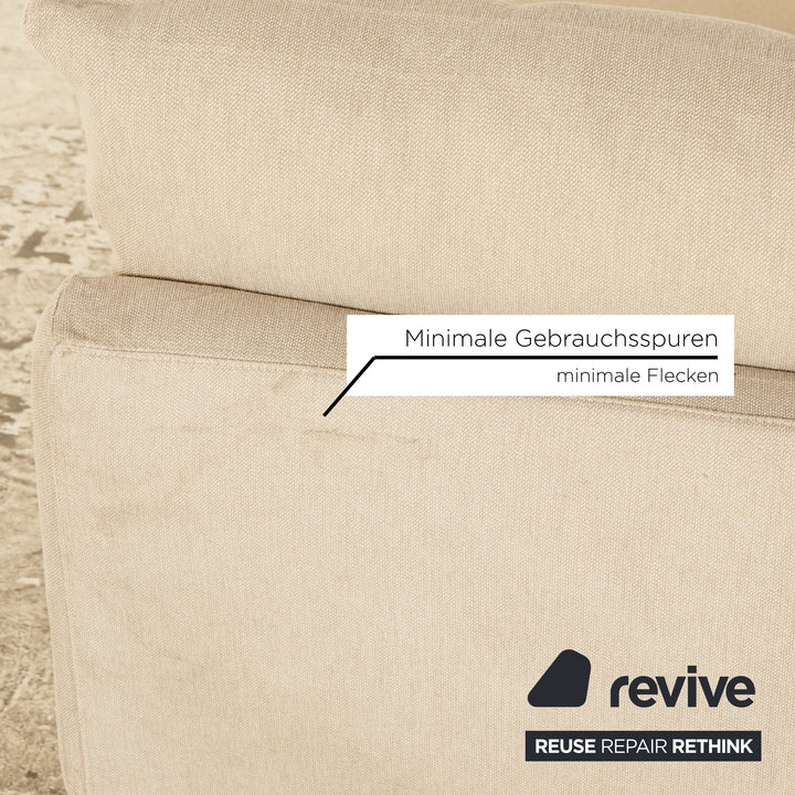 Chaise longue en tissu Flexform Sunny beige