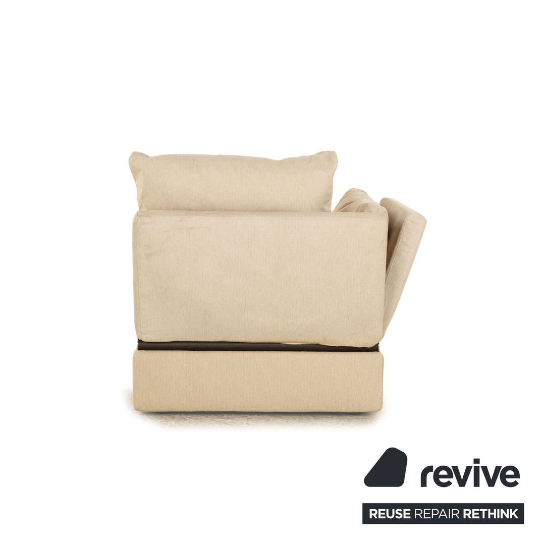 Chaise longue en tissu Flexform Sunny beige