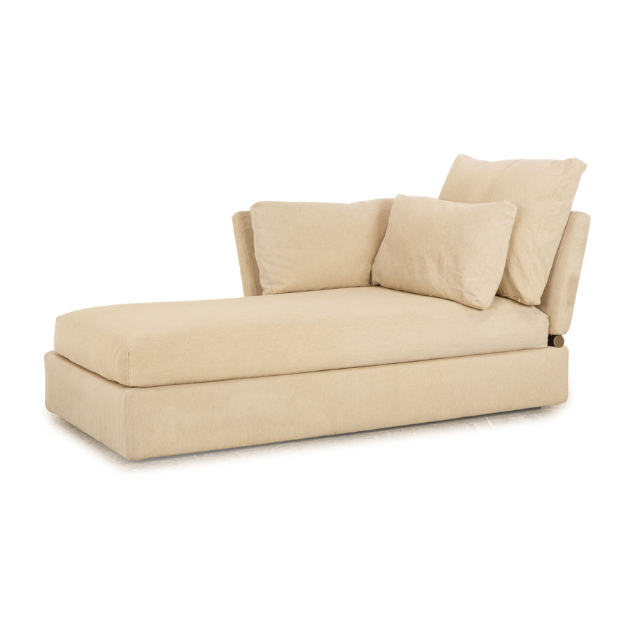 Chaise longue en tissu Flexform Sunny beige