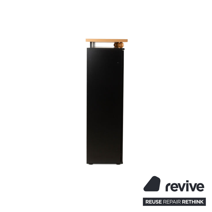 Flötotto Wooden Sideboard Black