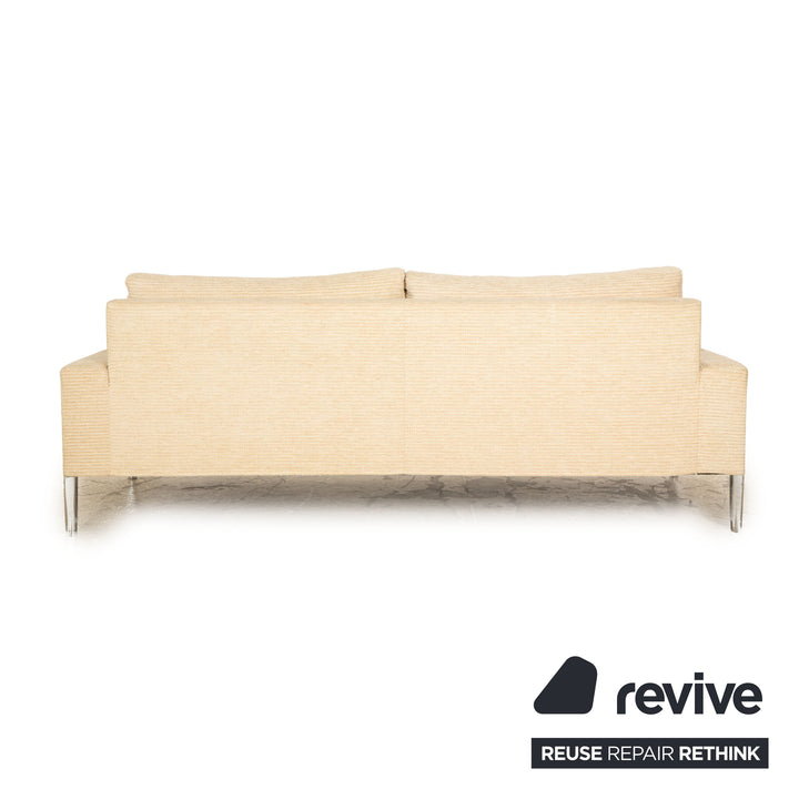 FSM Clarus Stoff Zweisitzer Beige Sofa Couch manuelle Funktion