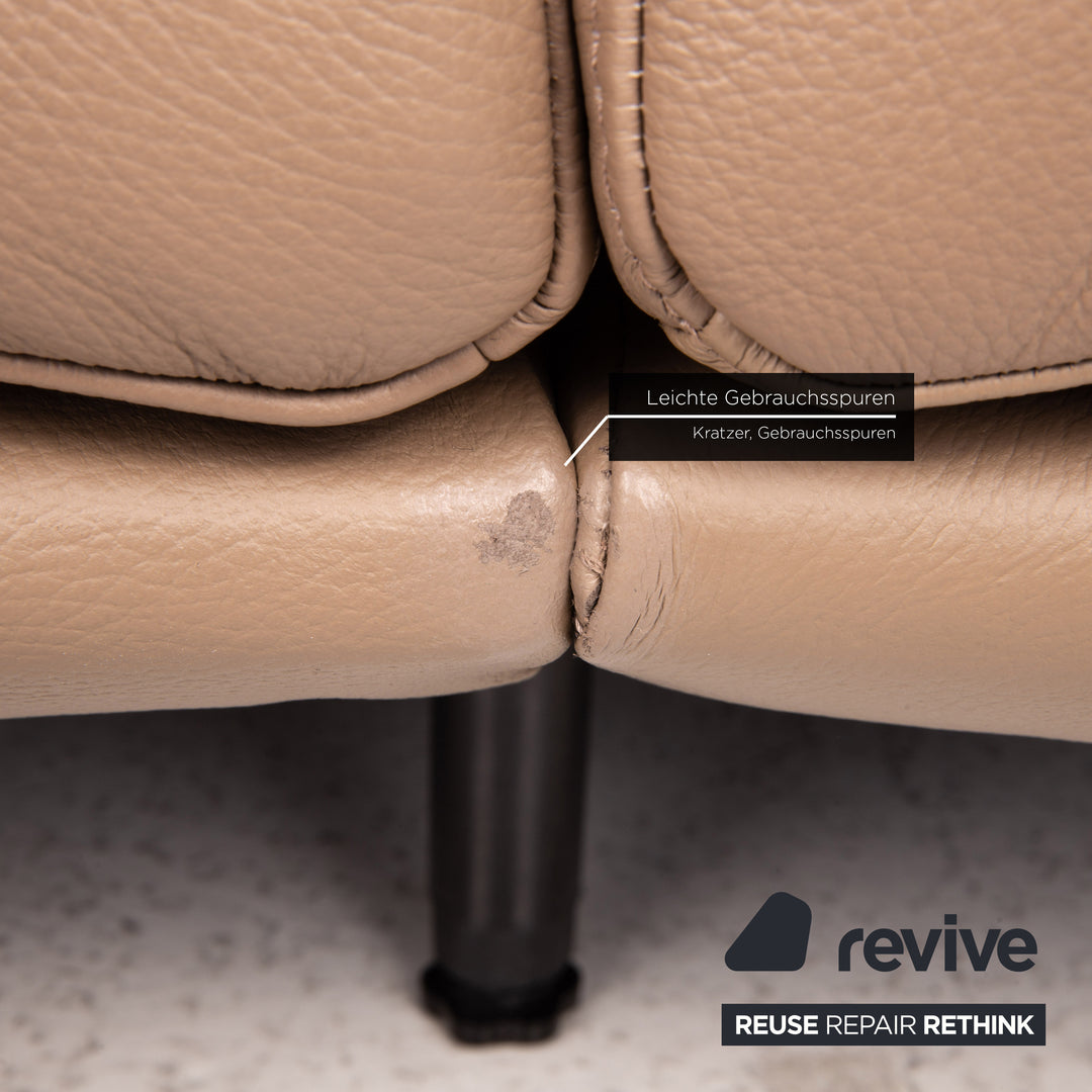 GUTMANN FACTORY Canapé en Cuir Marron Canapé Deux Places