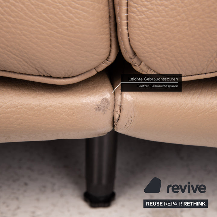 GUTMANN FACTORY Canapé en Cuir Marron Canapé Deux Places