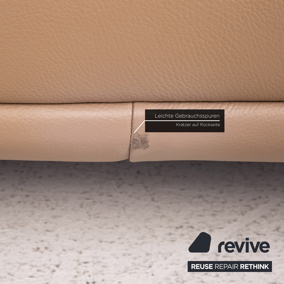 GUTMANN FACTORY Canapé en Cuir Marron Canapé Deux Places