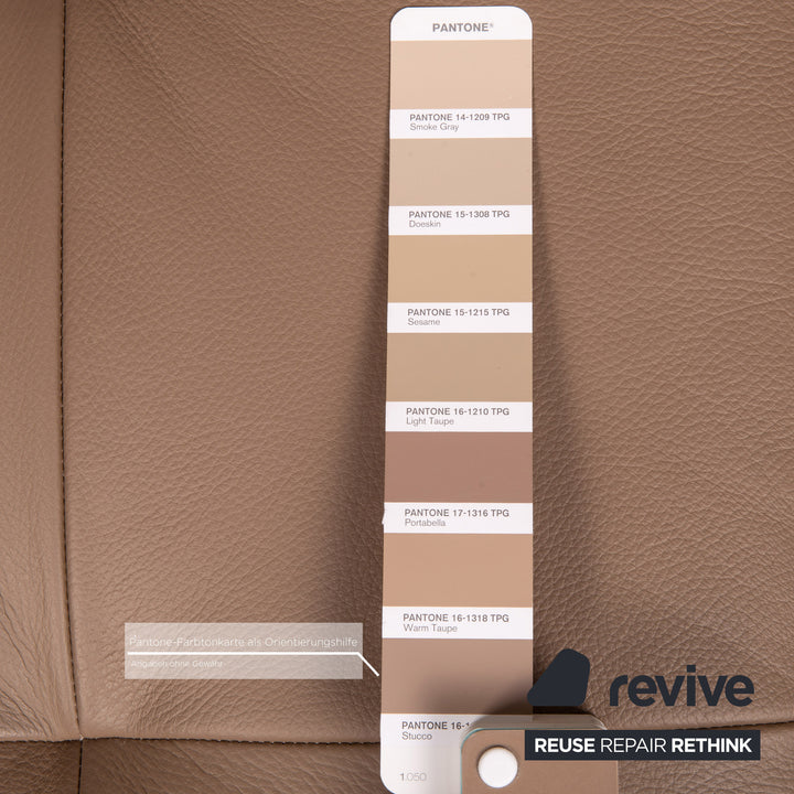 GUTMANN FACTORY Canapé en Cuir Marron Canapé Deux Places