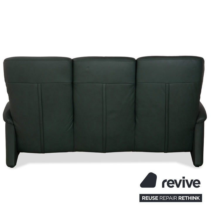 Himolla Cumuly Leder Dreisitzer Dunkelgrün Sofa Couch