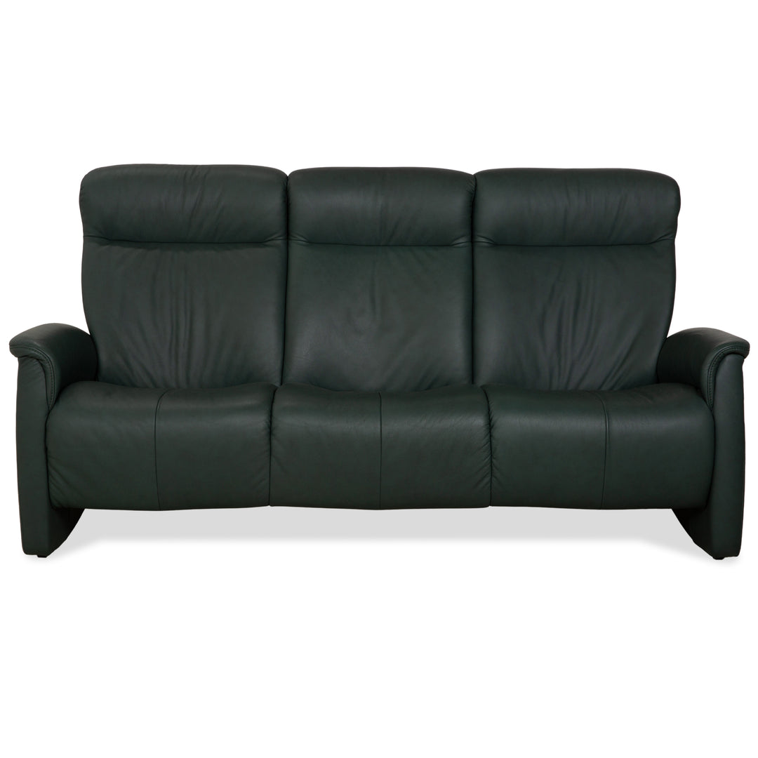 Himolla Cumuly Leder Dreisitzer Dunkelgrün Sofa Couch