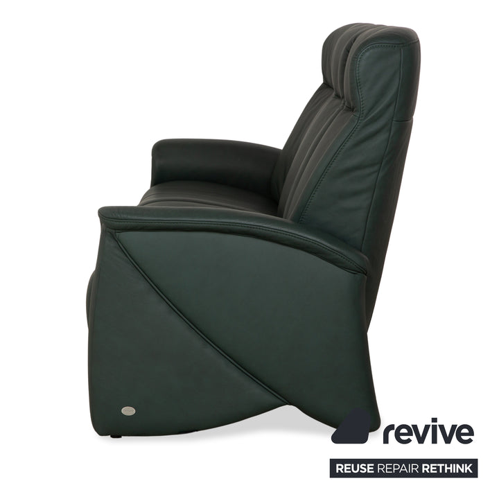 Himolla Cumuly Leder Dreisitzer Dunkelgrün Sofa Couch