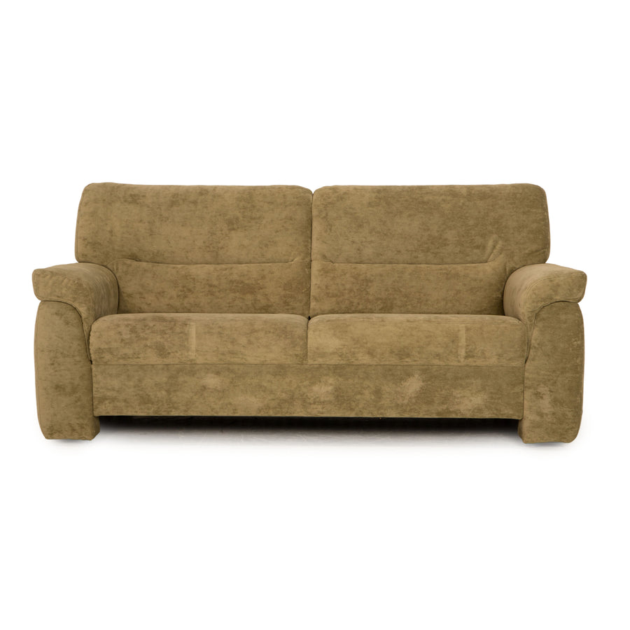 Himolla Planopoly Stoff Dreisitzer Grau Olivgrün Sofa Couch