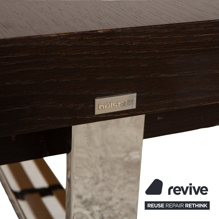 Lit Hülsta Tamis Wood Leather Noir Rouge 180 x 200