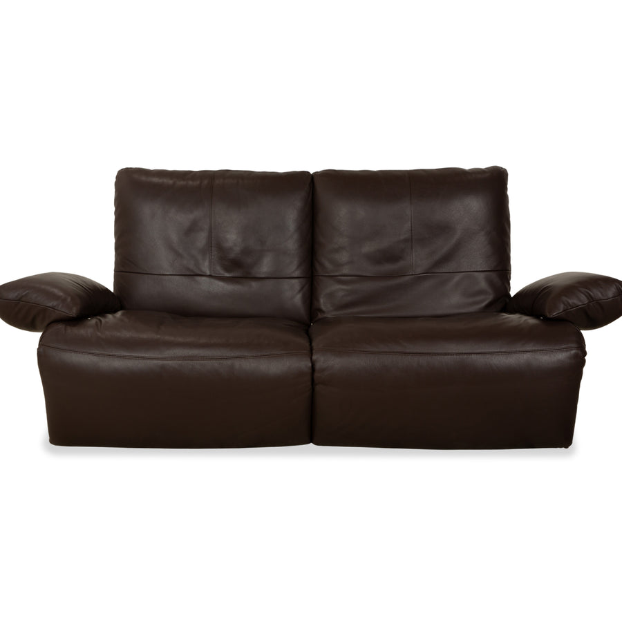 Koinor Easy Leder Zweisitzer Braun elektrische Funktion Sofa Couch
