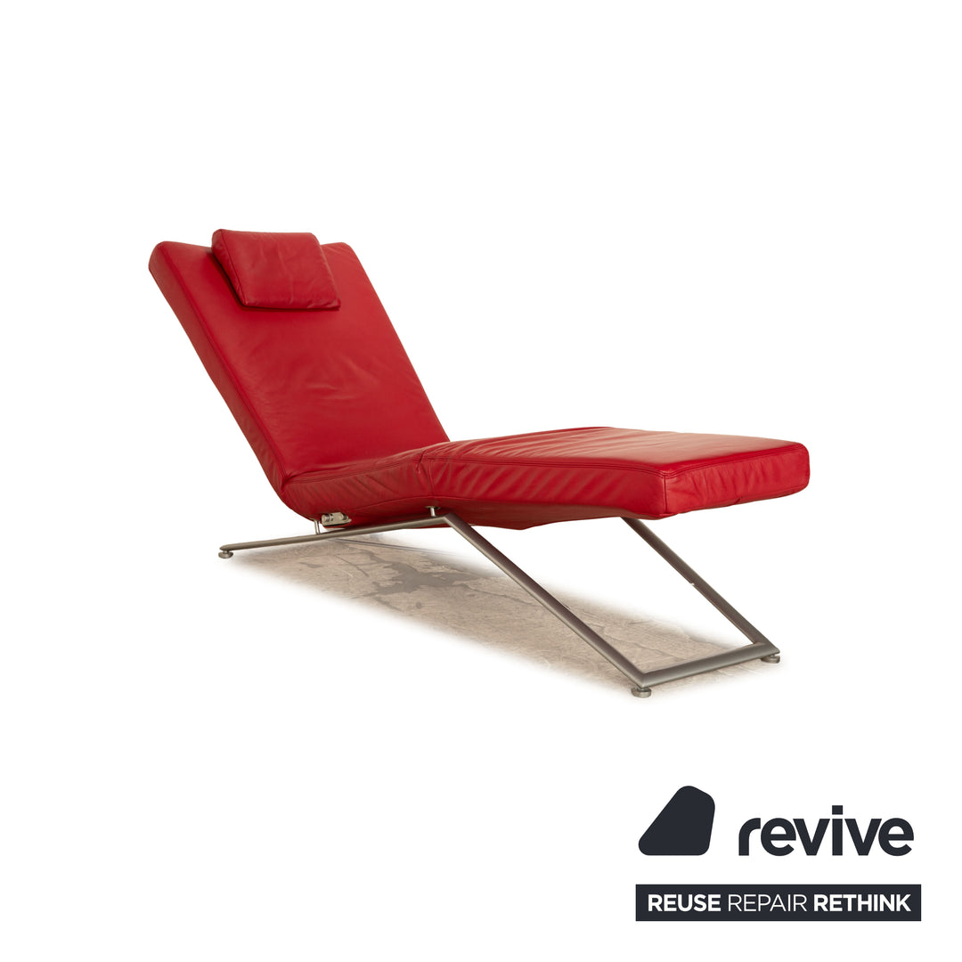 Koinor Jeremiah Leder Liege Rot manuelle Funktion Relaxfunktion Liegefunktion