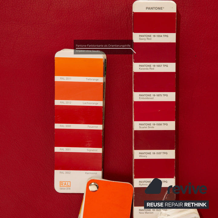 Koinor Jeremiah Leder Liege Rot manuelle Funktion Relaxfunktion Liegefunktion