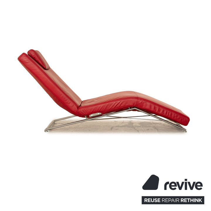 Koinor Jeremiah Leder Liege Rot manuelle Funktion Relaxfunktion Liegefunktion