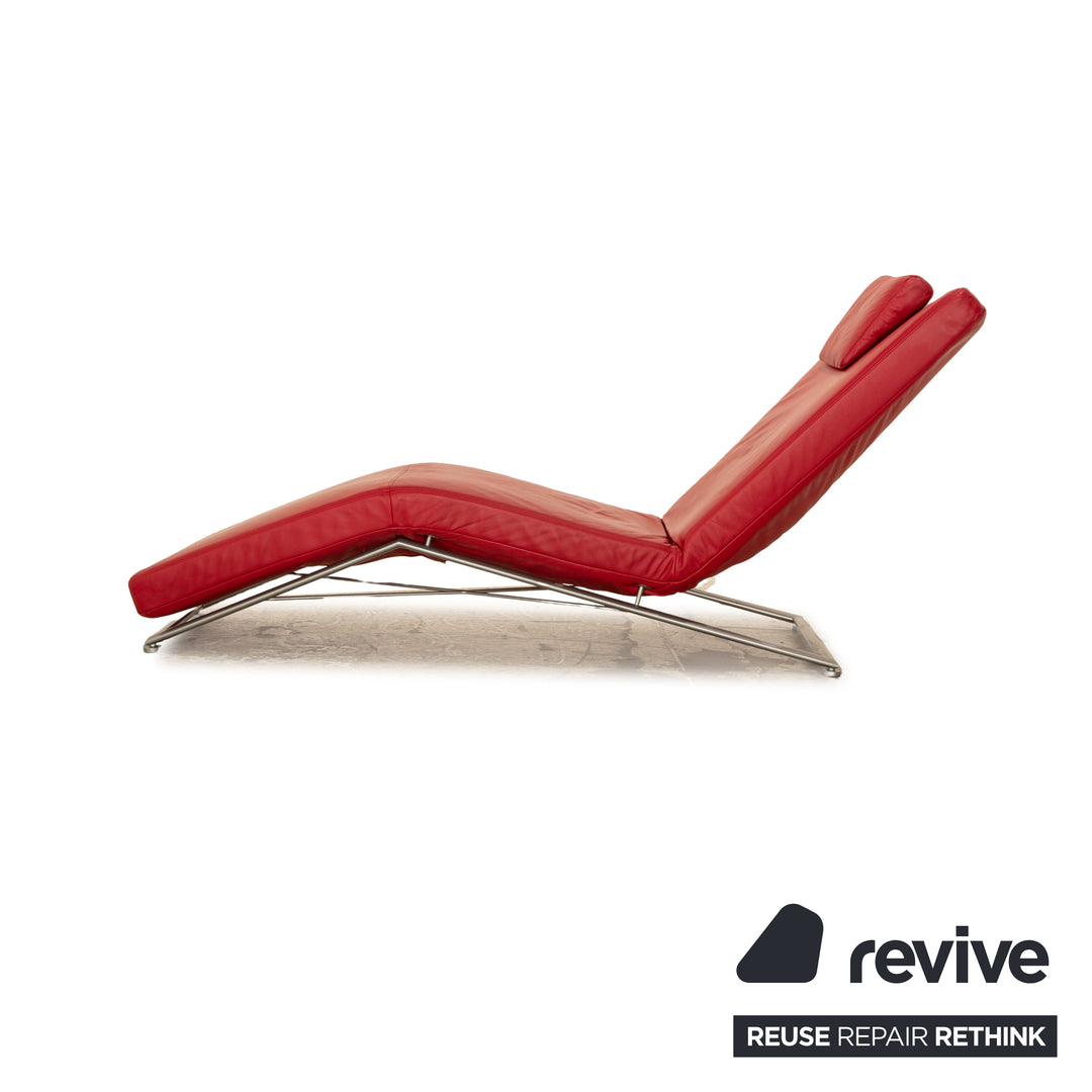 Koinor Jeremiah Leder Liege Rot manuelle Funktion Relaxfunktion Liegefunktion