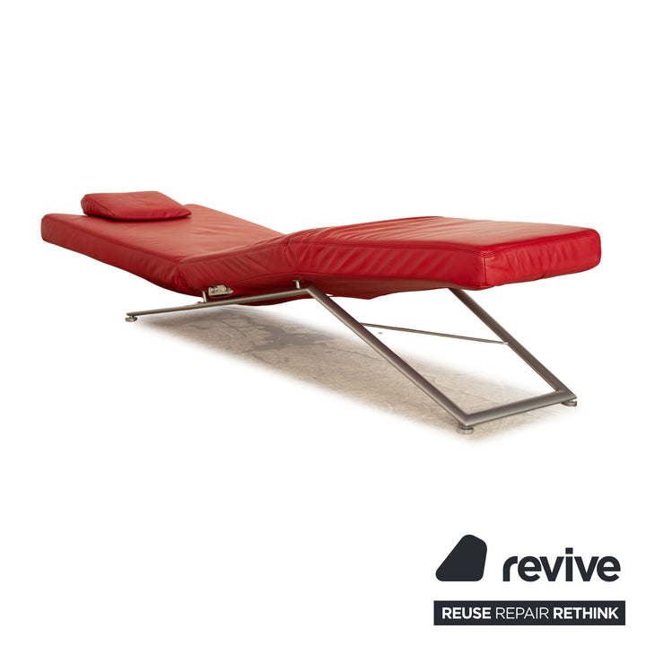 Koinor Jeremiah Leder Liege Rot manuelle Funktion Relaxfunktion Liegefunktion