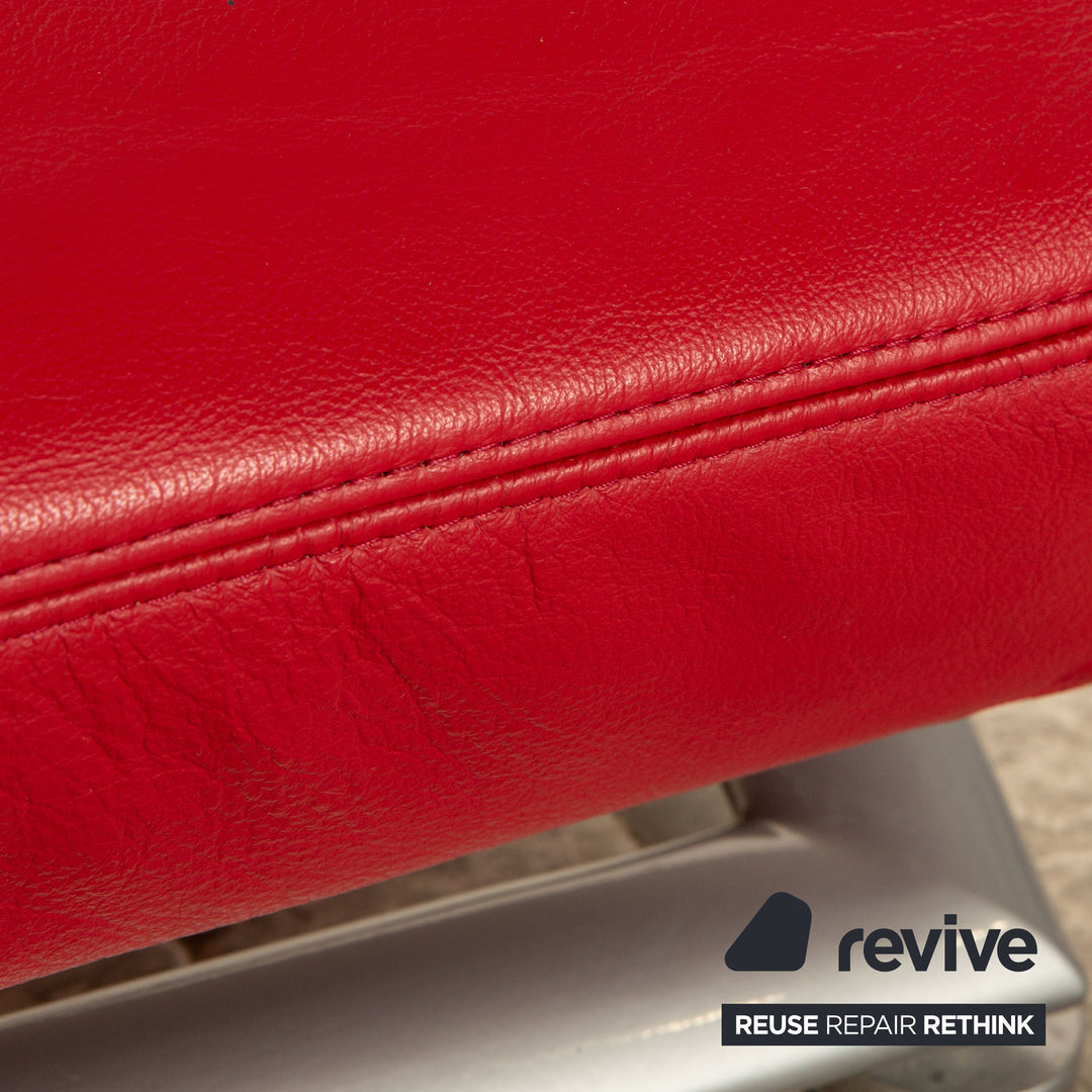 Koinor Jeremiah Leder Liege Rot manuelle Funktion Relaxfunktion Liegefunktion