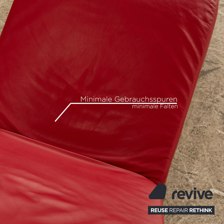 Koinor Jeremiah Leder Liege Rot manuelle Funktion Relaxfunktion Liegefunktion