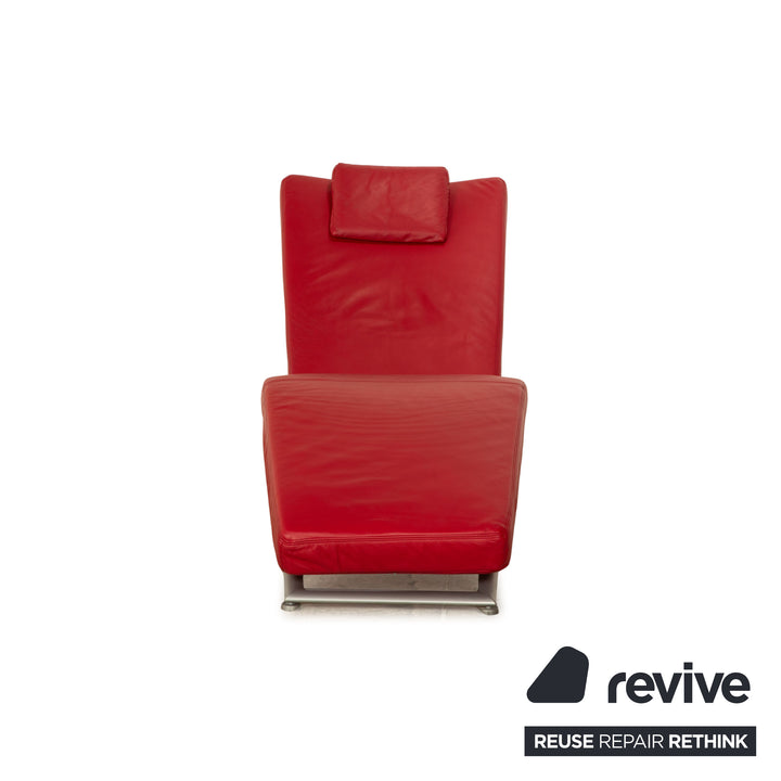 Koinor Jeremiah Leder Liege Rot manuelle Funktion Relaxfunktion Liegefunktion