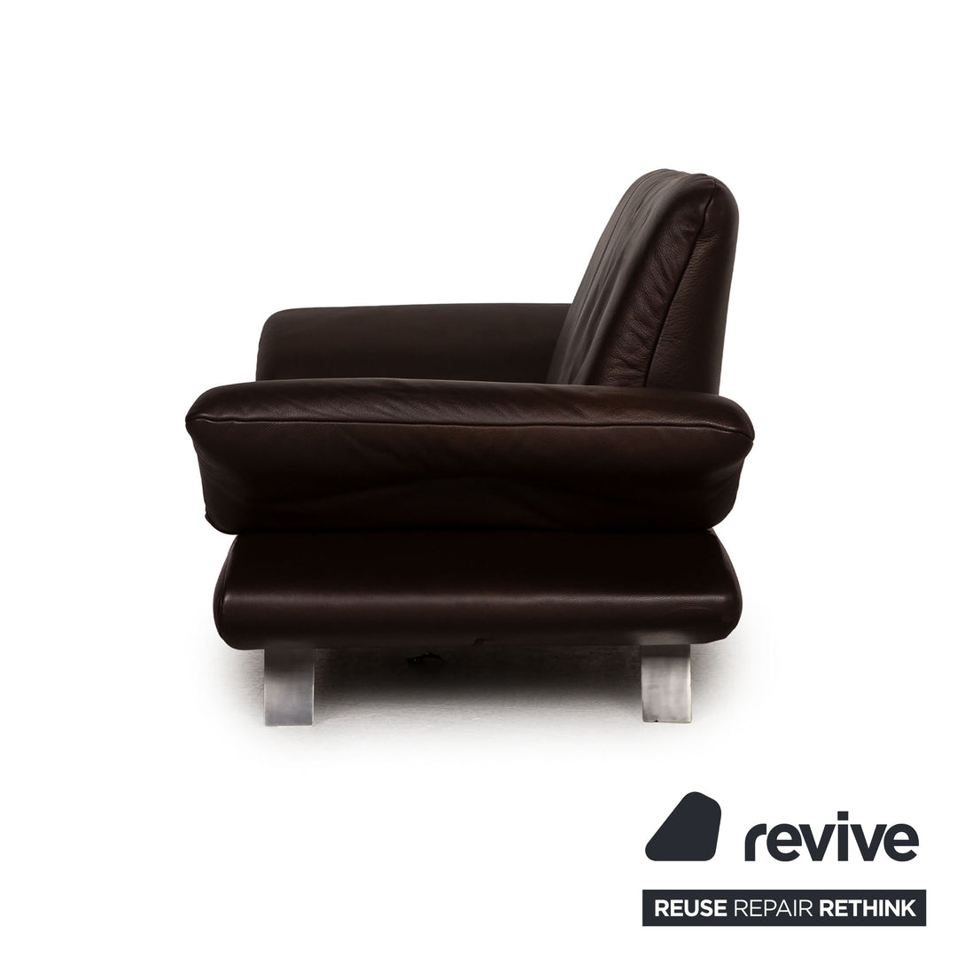 Koinor Rossini Leder Zweisitzer Braun Sofa Couch Funktion