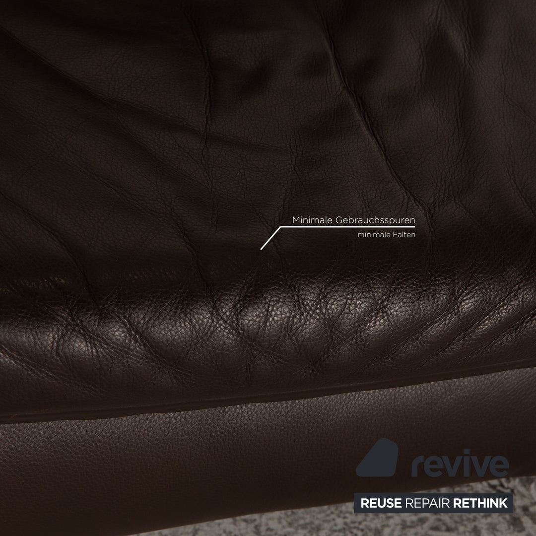 Koinor Rossini Leder Zweisitzer Braun Sofa Couch Funktion