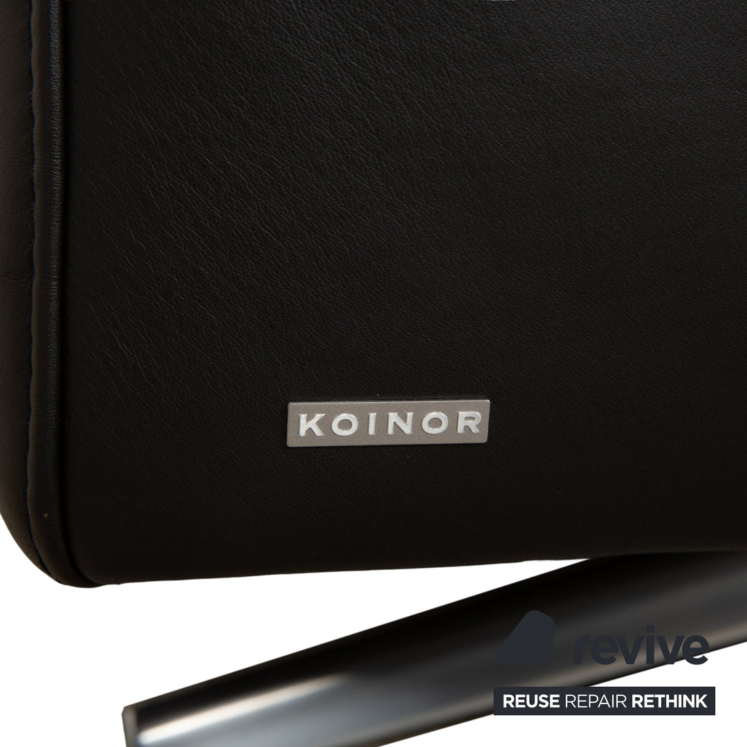Koinor Upgrade Leder Zweisitzer Schwarz Sofa Couch Kopfstütze