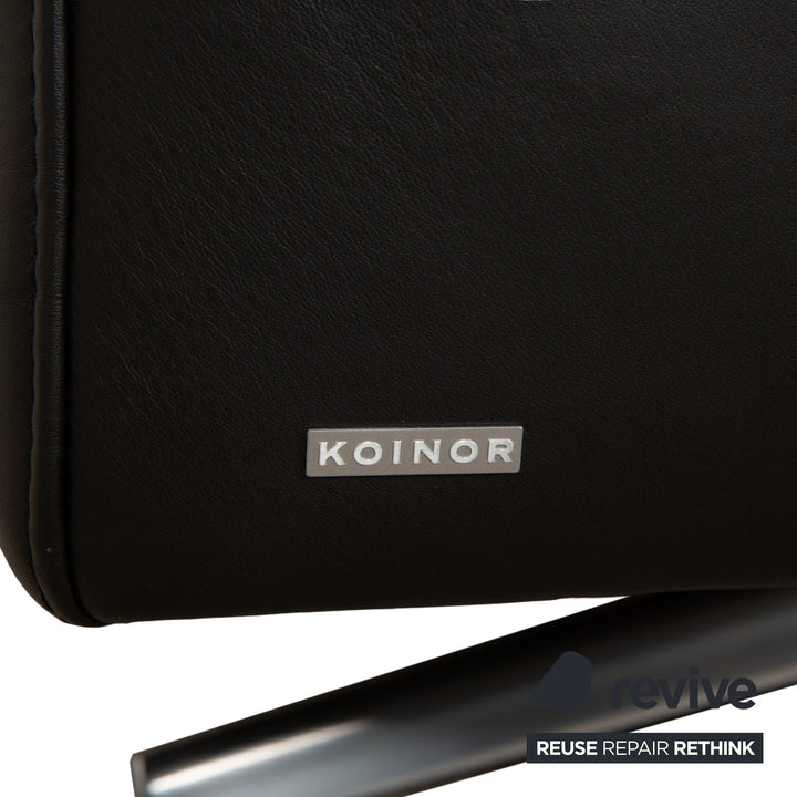 Koinor Upgrade Leder Zweisitzer Schwarz Sofa Couch Kopfstütze