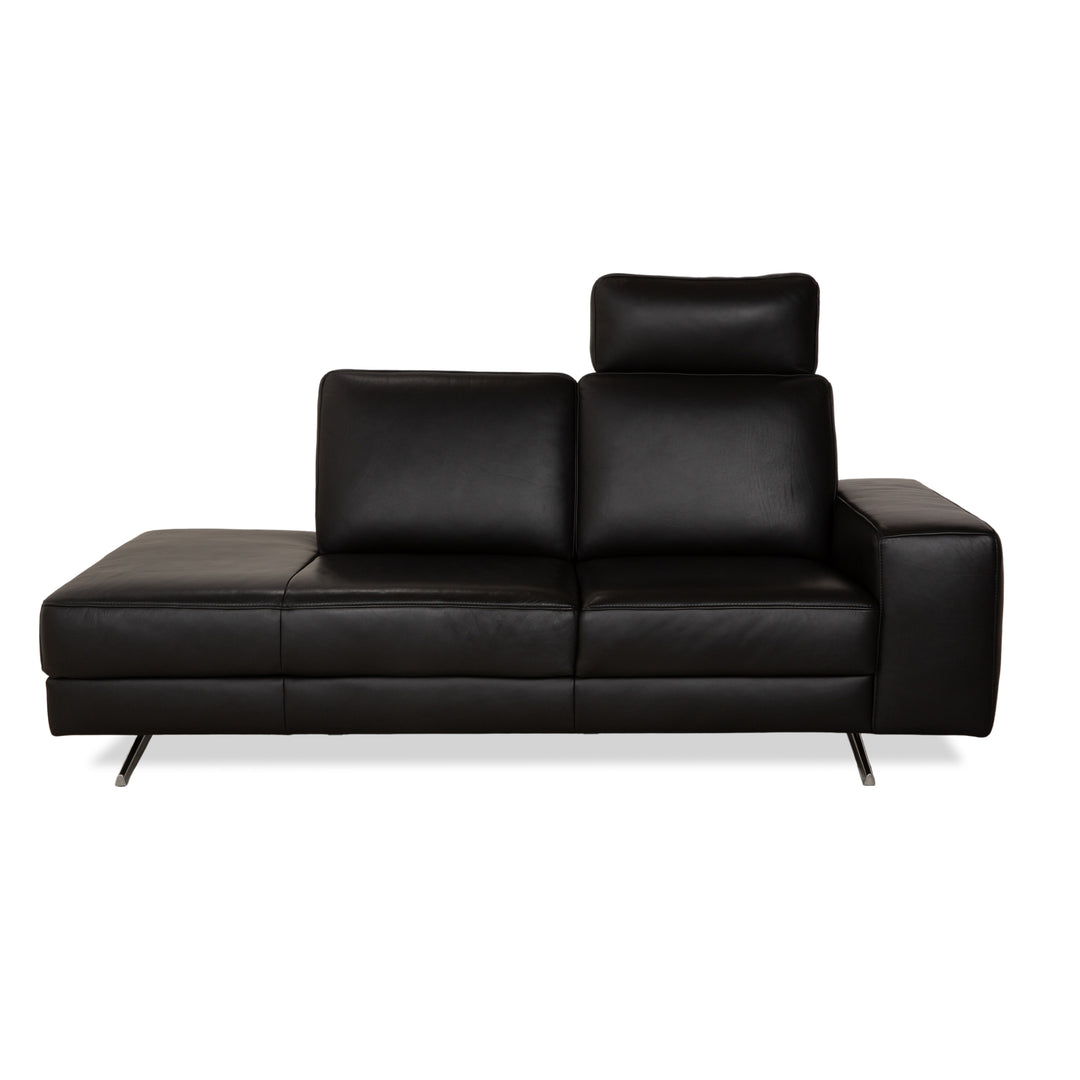 Koinor Upgrade Leder Zweisitzer Schwarz Sofa Couch Kopfstütze