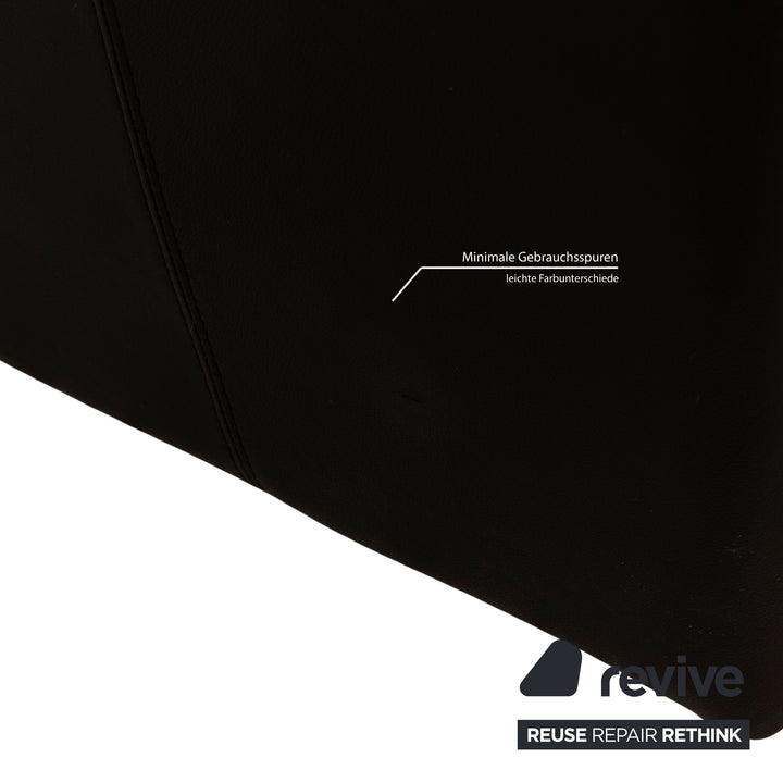 Laauser Atlanta Leather Armchair Black