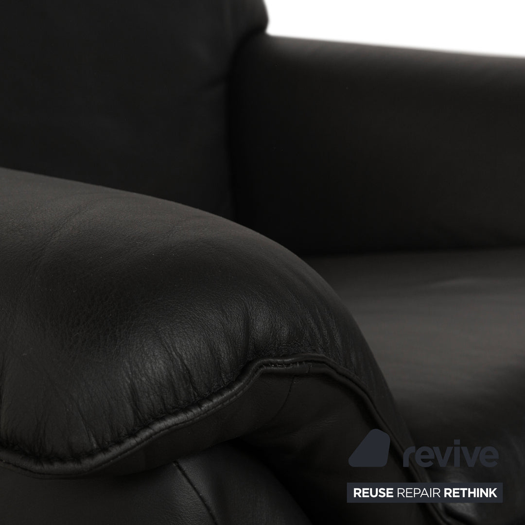 Laauser Atlanta Leather Armchair Black