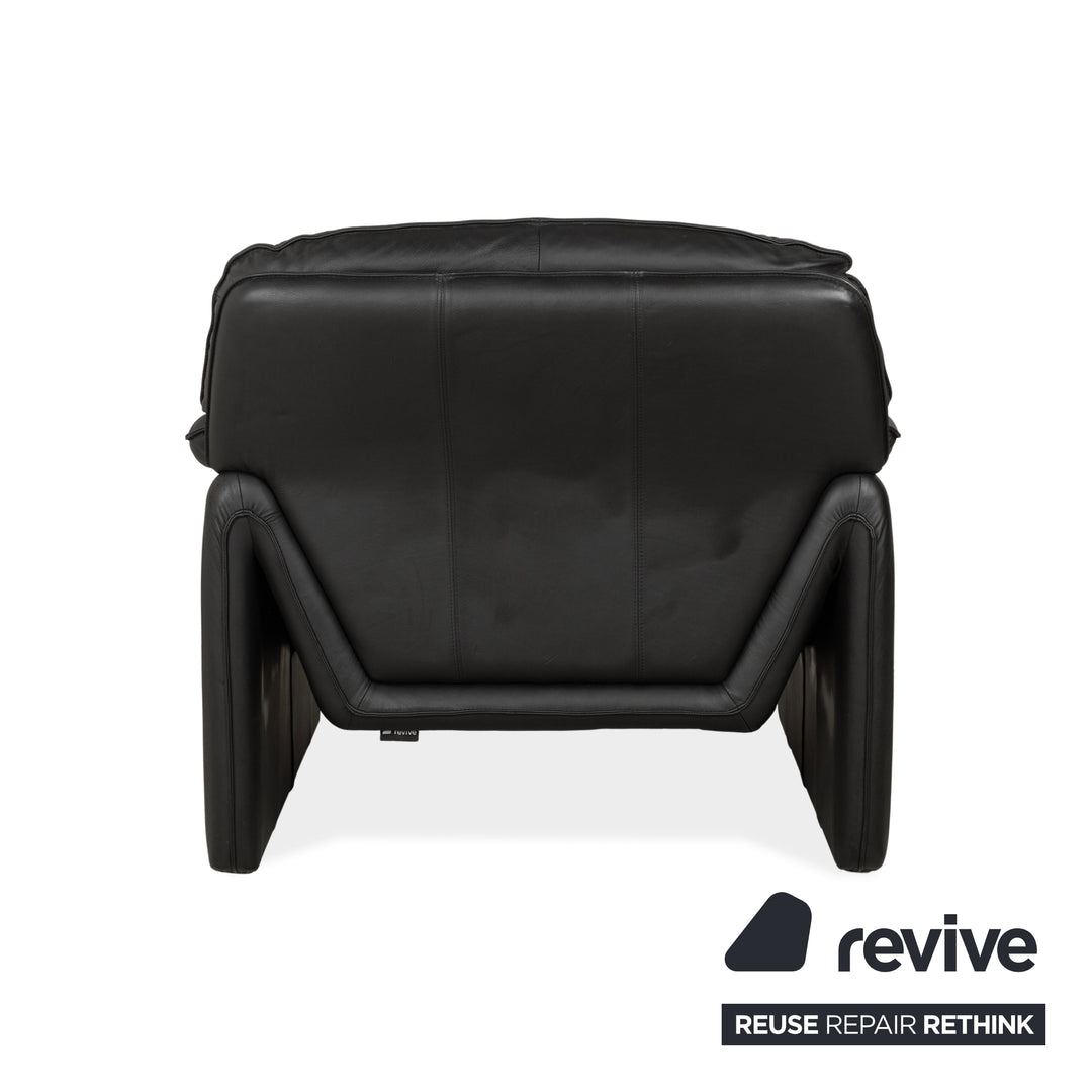 Laauser Atlanta Leather Armchair Black