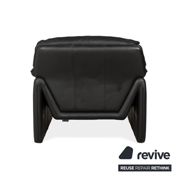 Laauser Atlanta Leather Armchair Black