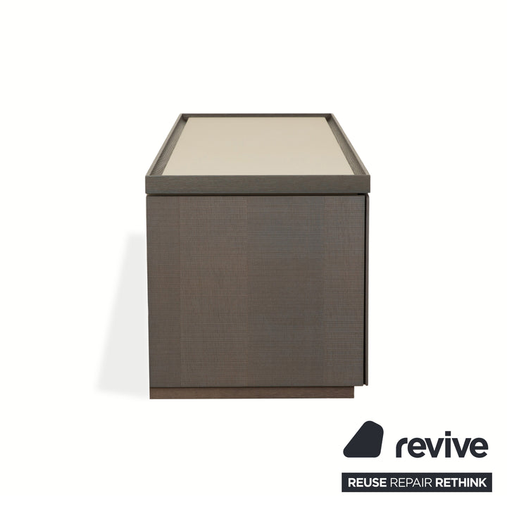 Ligne Roset ESTAMPE Holz Sideboard Braun Beige Creme TV-Board Schrank