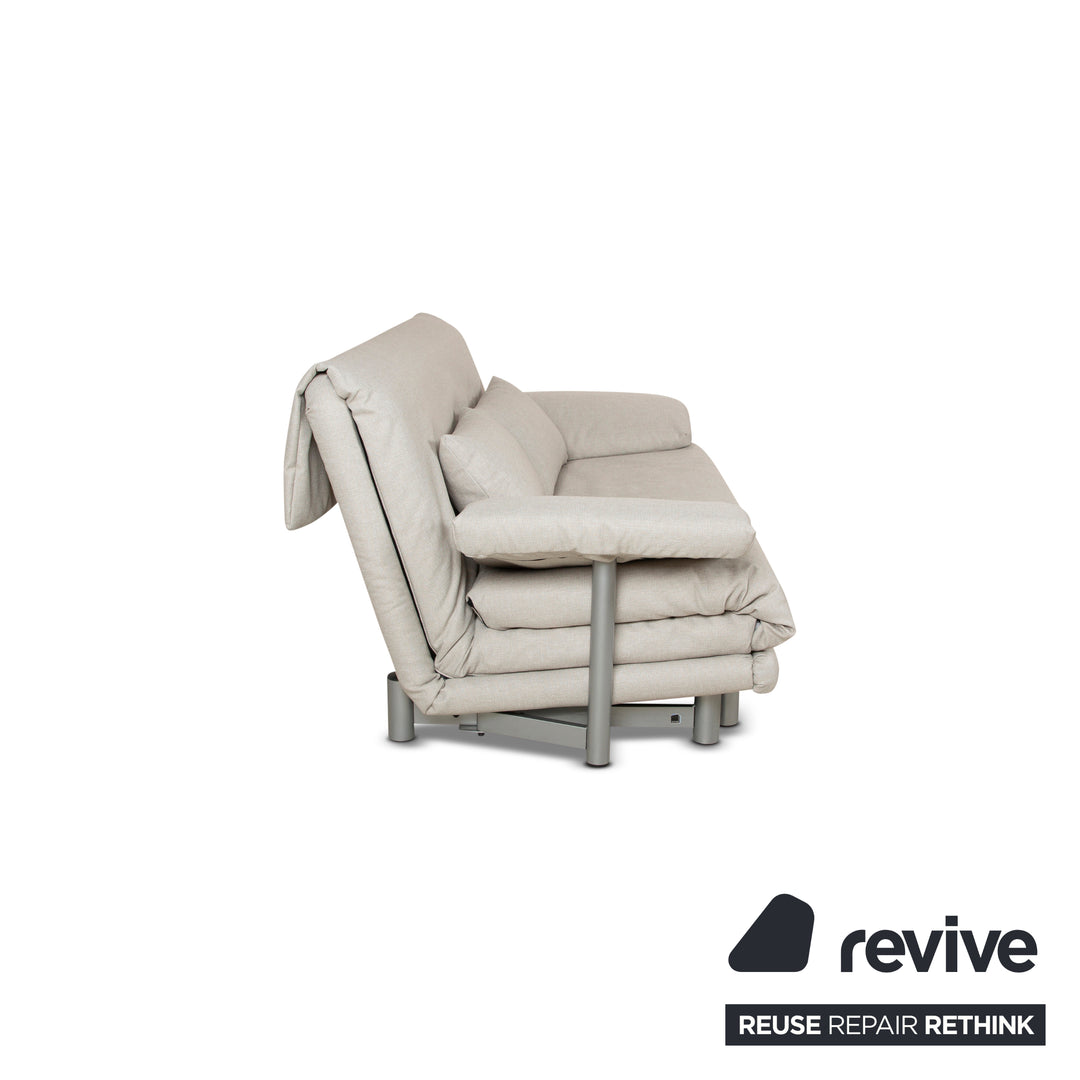 Ligne Roset Canapé Lit Trois Places Multy Gris Beige Canapé Canapé Fonction Sommeil Manuel