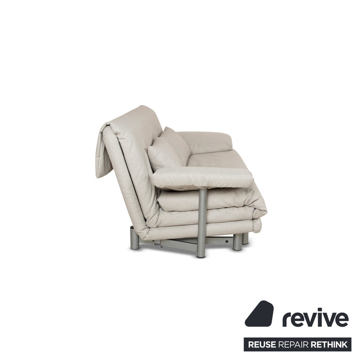 Ligne Roset Canapé Lit Trois Places Multy Gris Beige Canapé Canapé Fonction Sommeil Manuel