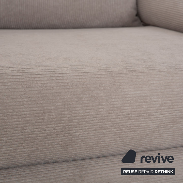 Ligne roset Canapé 3 places en tissu Multy beige gris clair, canapé convertible, fonction couchage, nouvelle housse