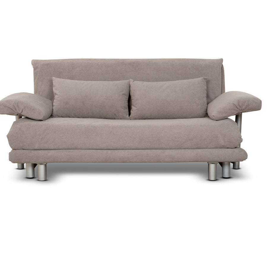 Ligne roset Canapé 3 places en tissu Multy beige gris clair, canapé convertible, fonction couchage, nouvelle housse